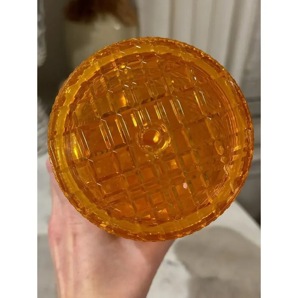 Lot Of 2 Starbucks Orange Fall Tumbler 2022 Jeweled Studded Tumbler Cold Cup - Picture 7 of 12